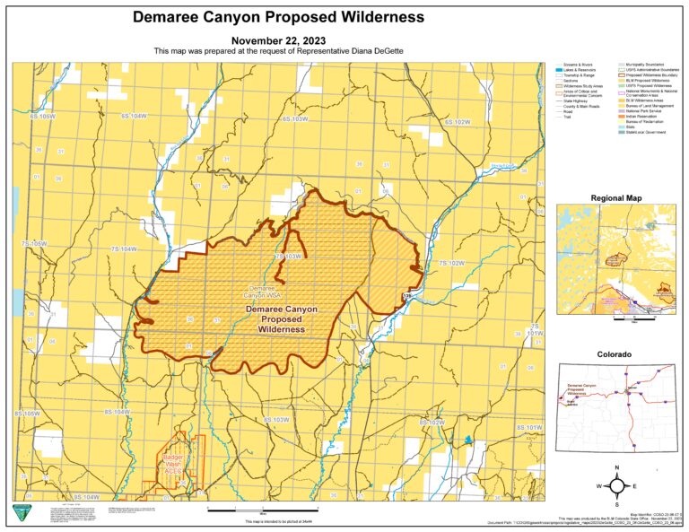 demaree canyon proposed wilderness