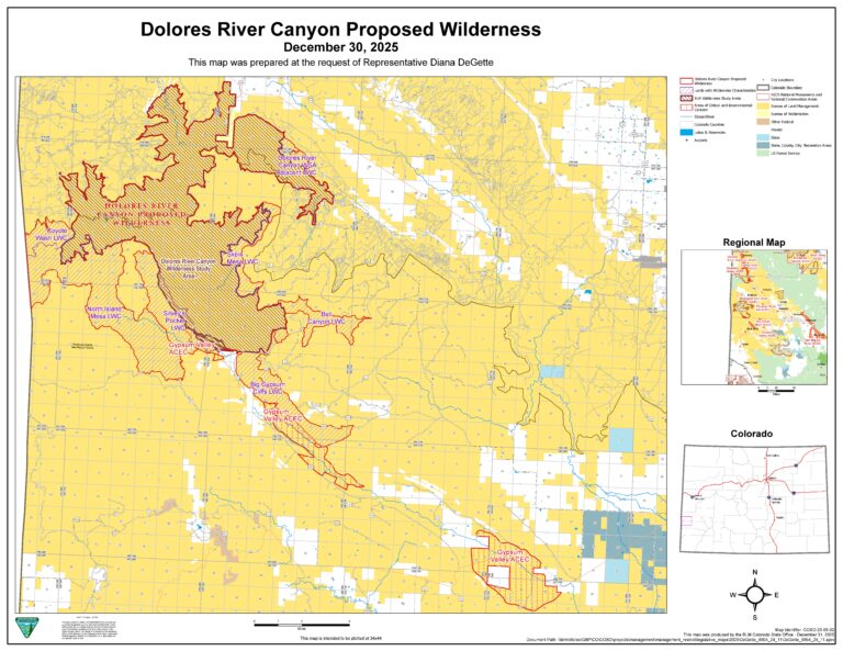 dolores river canyon proposed wilderness