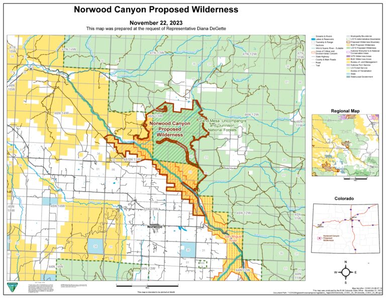 norwood canyon proposed wilderness