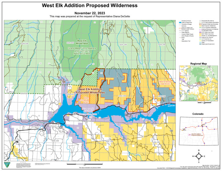 west elk addition proposed wilderness